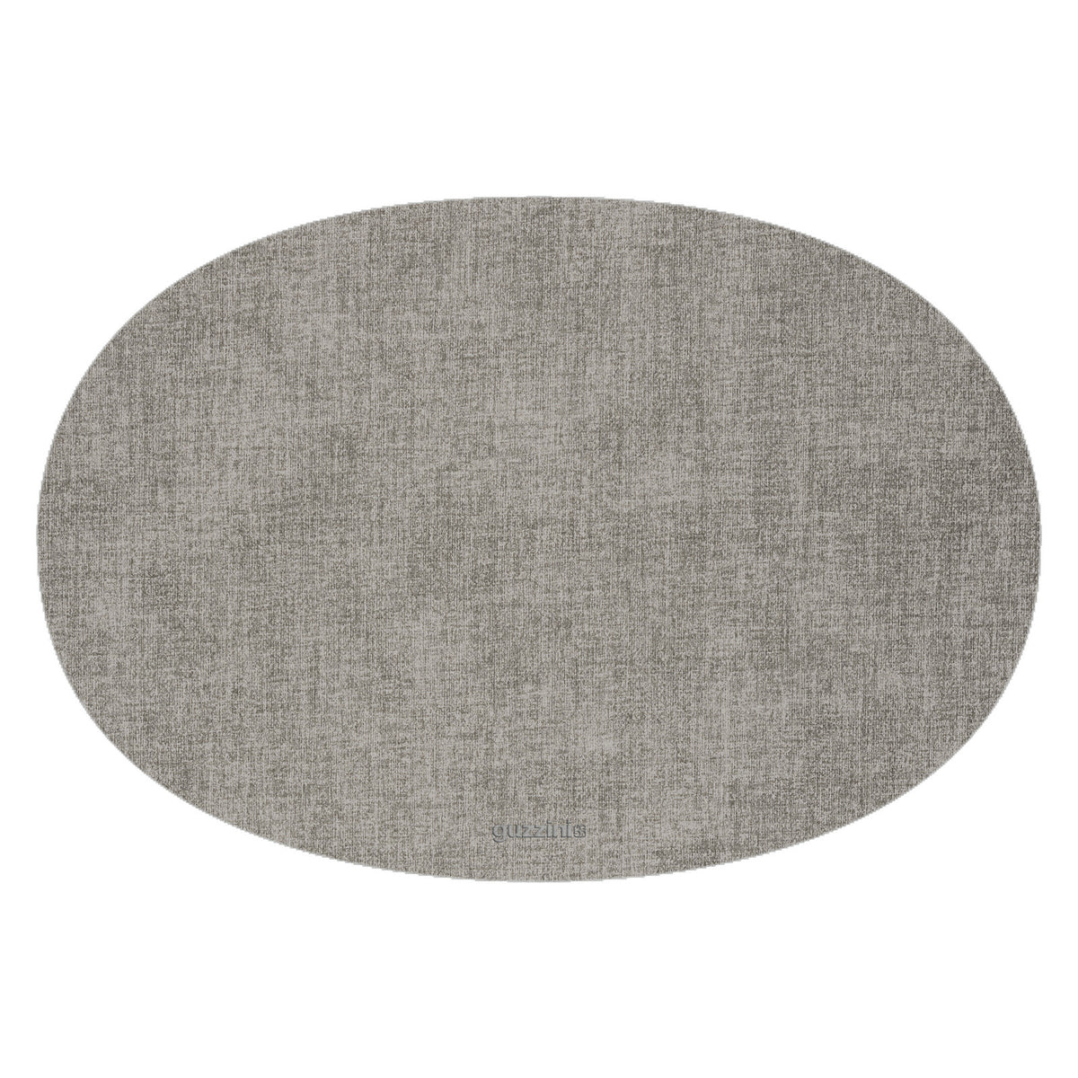 4PK Guzzini Tiffany 48cm Oval Fabric Reversible Placemat - Sky Grey