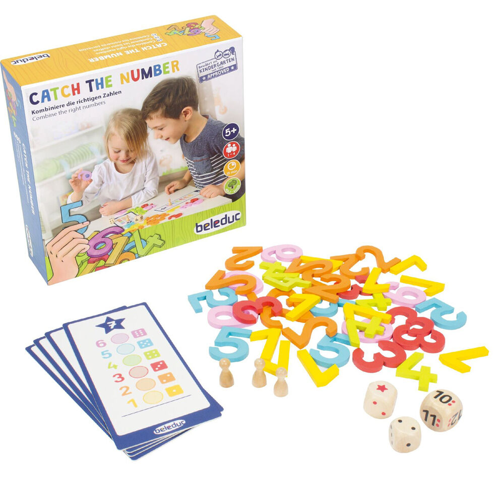 Beleduc Catch The Number Numbers Numerical Skills Board Game Kids/Children - 3y+