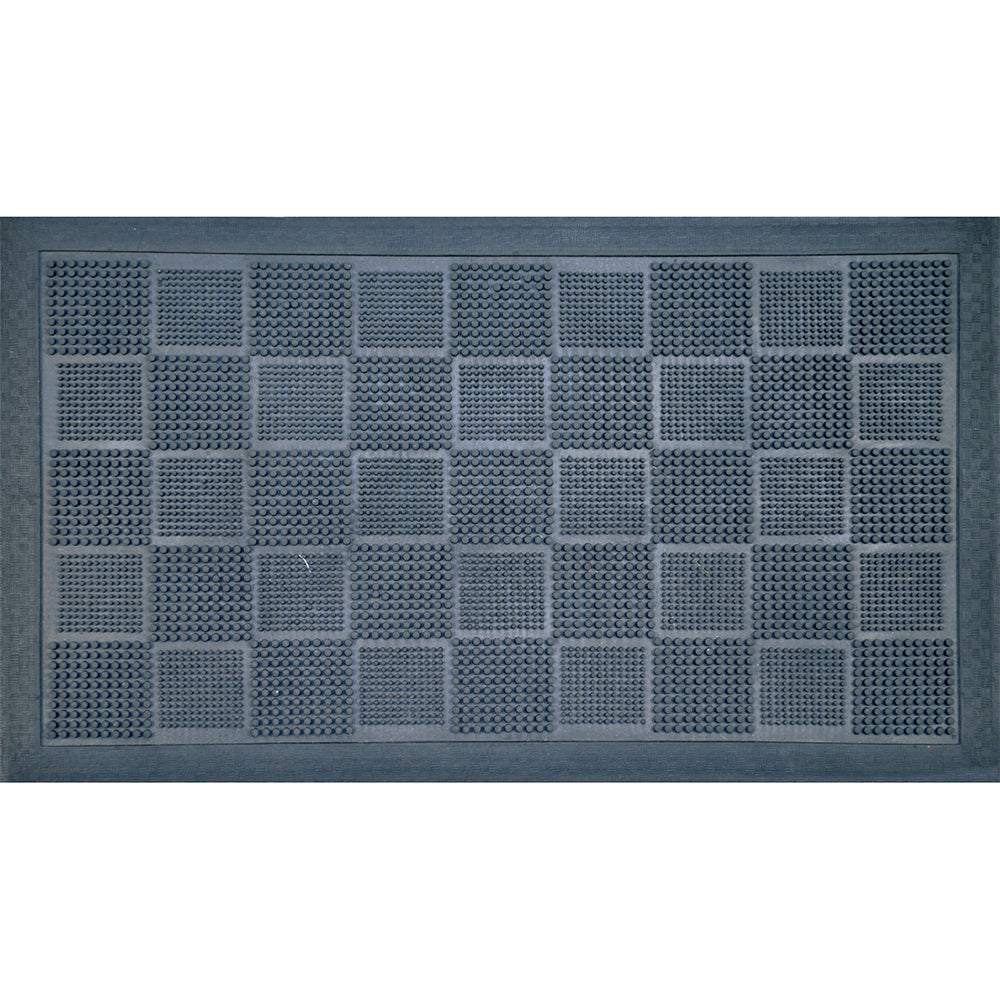 2PK Solemate Rubber Pins Squares 40x70cm Functional Outdoor Front Doormat