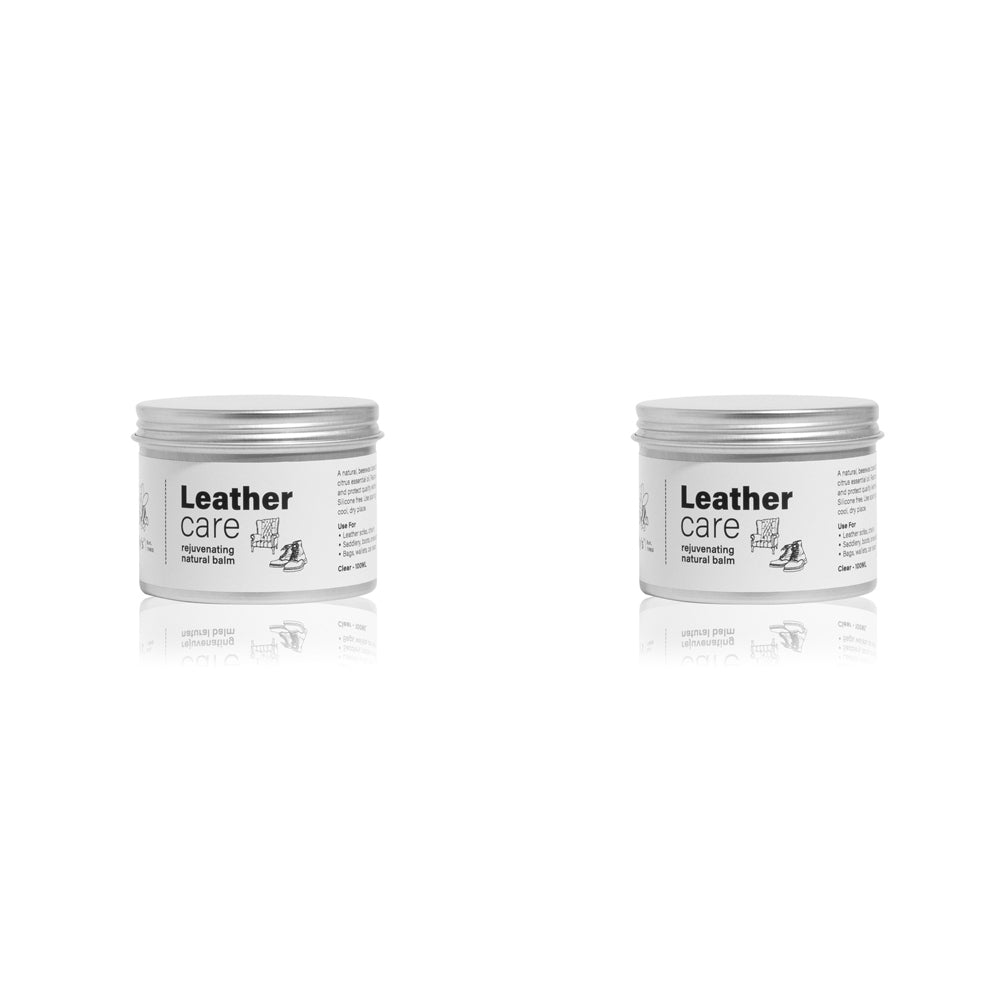 2PK Gilly's Non Toxic Pure Beeswax Home Leather Care Wax 100ml