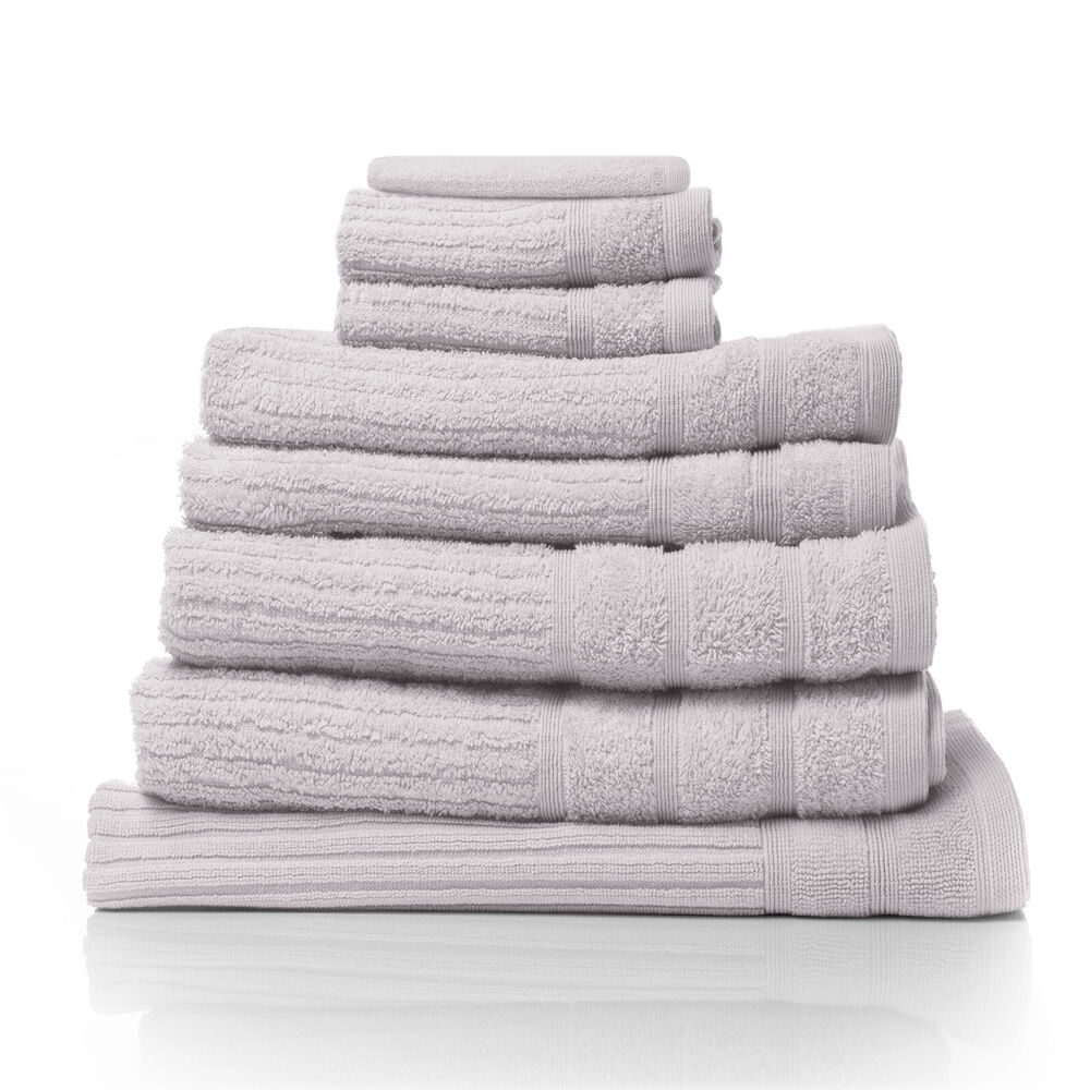 2x 8pc Royal Comfort Eden Egyptian Cotton Towel Pack - Sea Holly