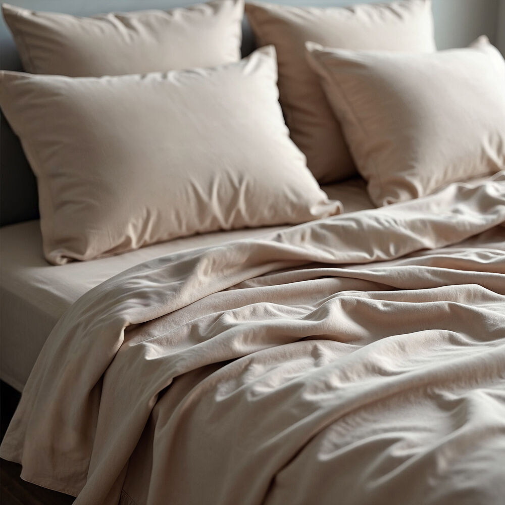 Royal Comfort Cotton Rich King Sheet w/ 2x Pillowcases Set 1500TC Stone