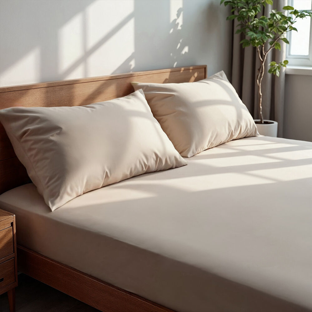 3pc Royal Comfort Double Fitted Sheet Set 1500TC Cotton Rich Stone