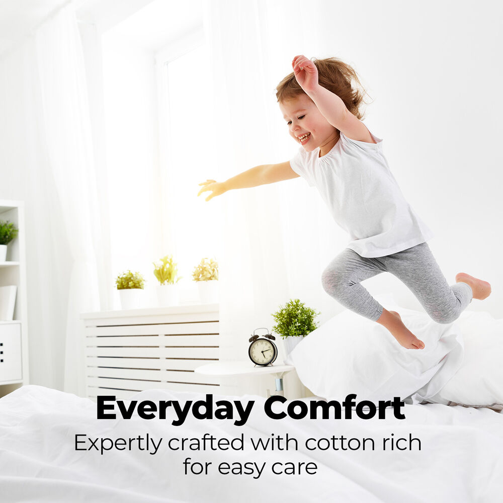 3pc Royal Comfort Double Fitted Sheet Set 1500TC Cotton Rich Indigo