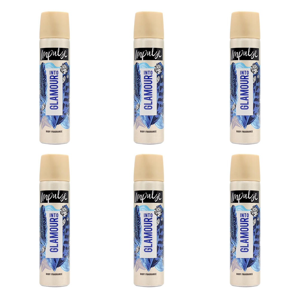 6PK Impulse Into Glamour Inspired by Muguet & Peach Body Fragrance 50G