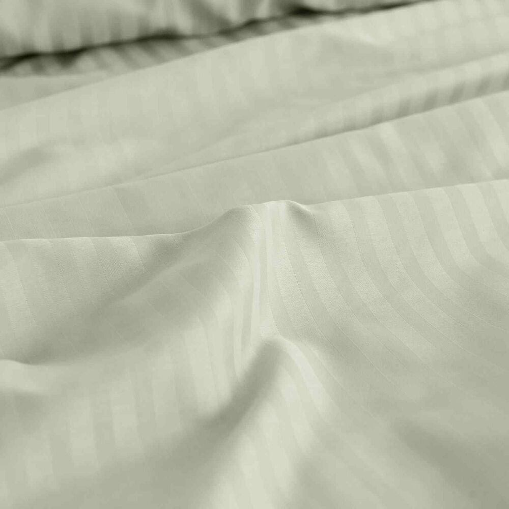 Royal Comfort Damask King Sheet Set 1200TC Stripe Cotton Blend Pebble