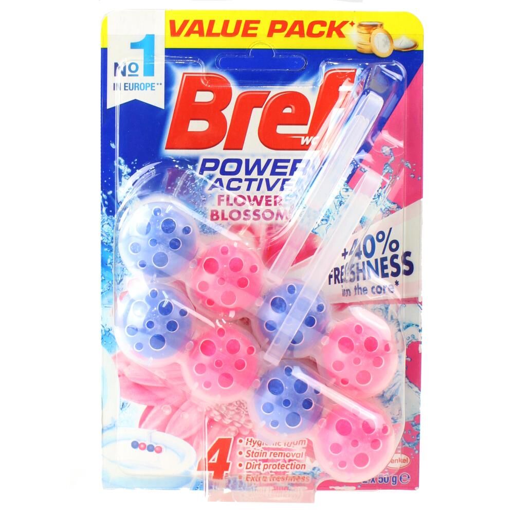 12pc Bref 50g Toilet Cages Power Active Flower Blossom Bath Freshener