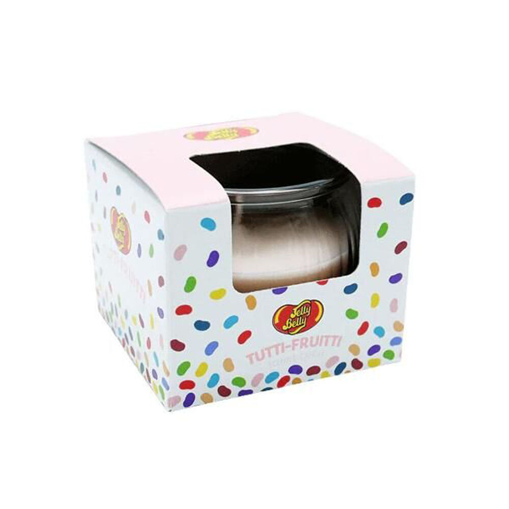 6PK Jelly Belly Tutti Frutti Scented Candle Pot Home Room Fragrance 85g Pink