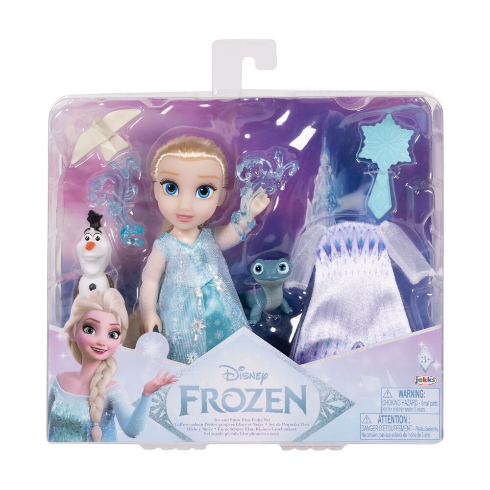 Frozen Ice and Snow Elsa Petite Kids Playing Doll w/ Two Outfits