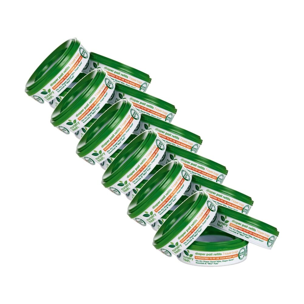 6x 3PK Munchkin Nursery Fresh Diaper Pail/Bin Refill