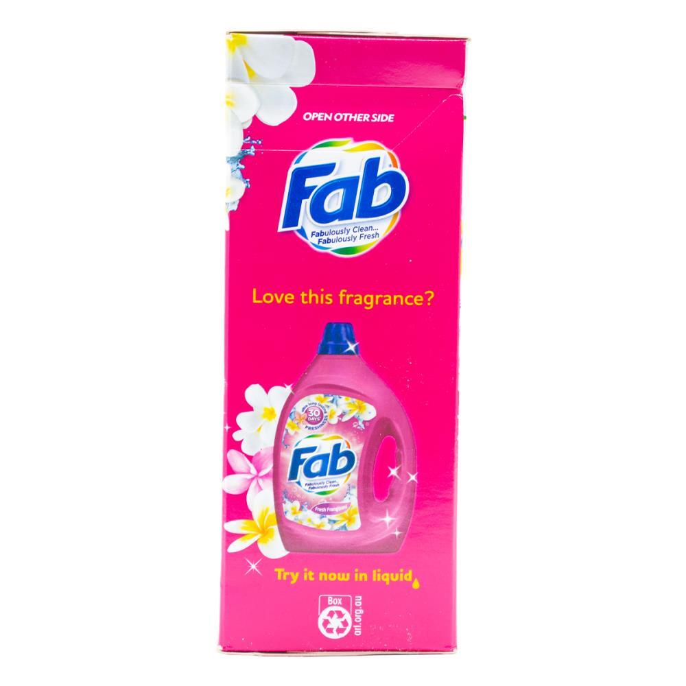 3PK Fab Laundry Powder Fresh Frangipani Front + Top Loader Clean Formula 2kg