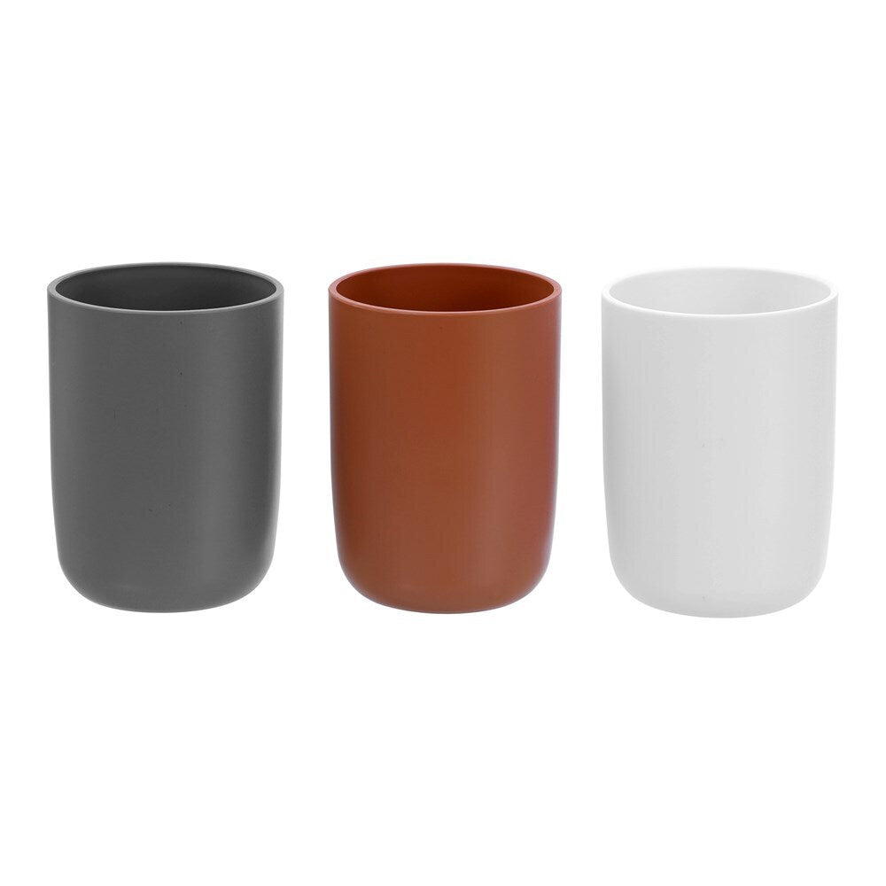 3x Boxsweden Bano Essentials 350ml/10cm Bathroom Tumbler Assorted