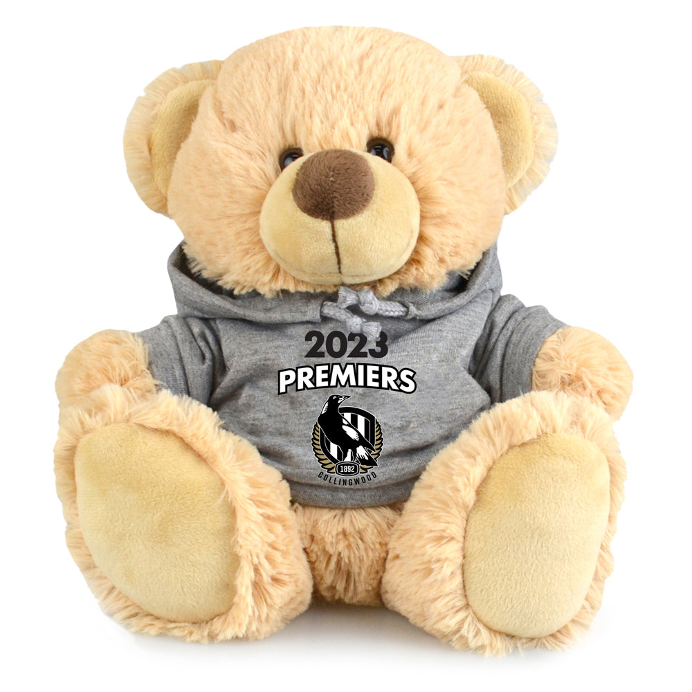2PK AFL Premiership Hoodie 2023 Plush Bear Animal Toy 23cm