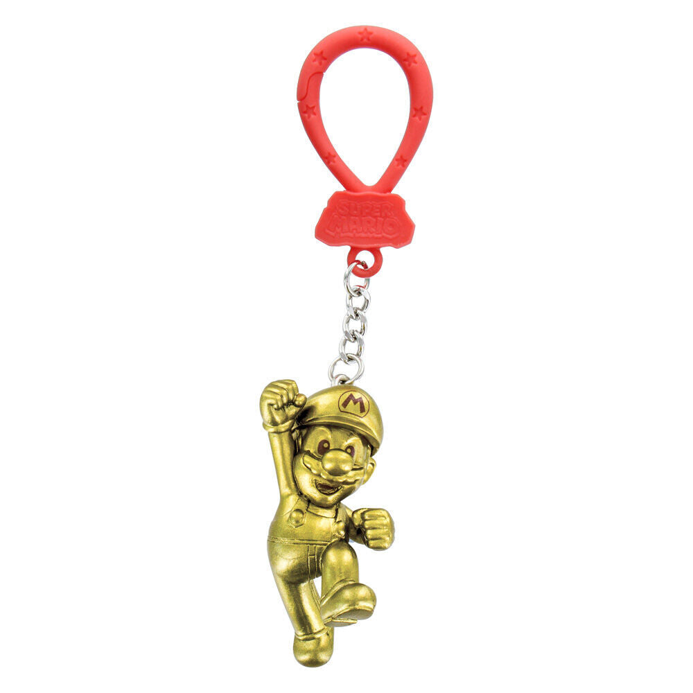 4PK Super Mario Backpack Buddies Keyring Pendant Assorted 3y+