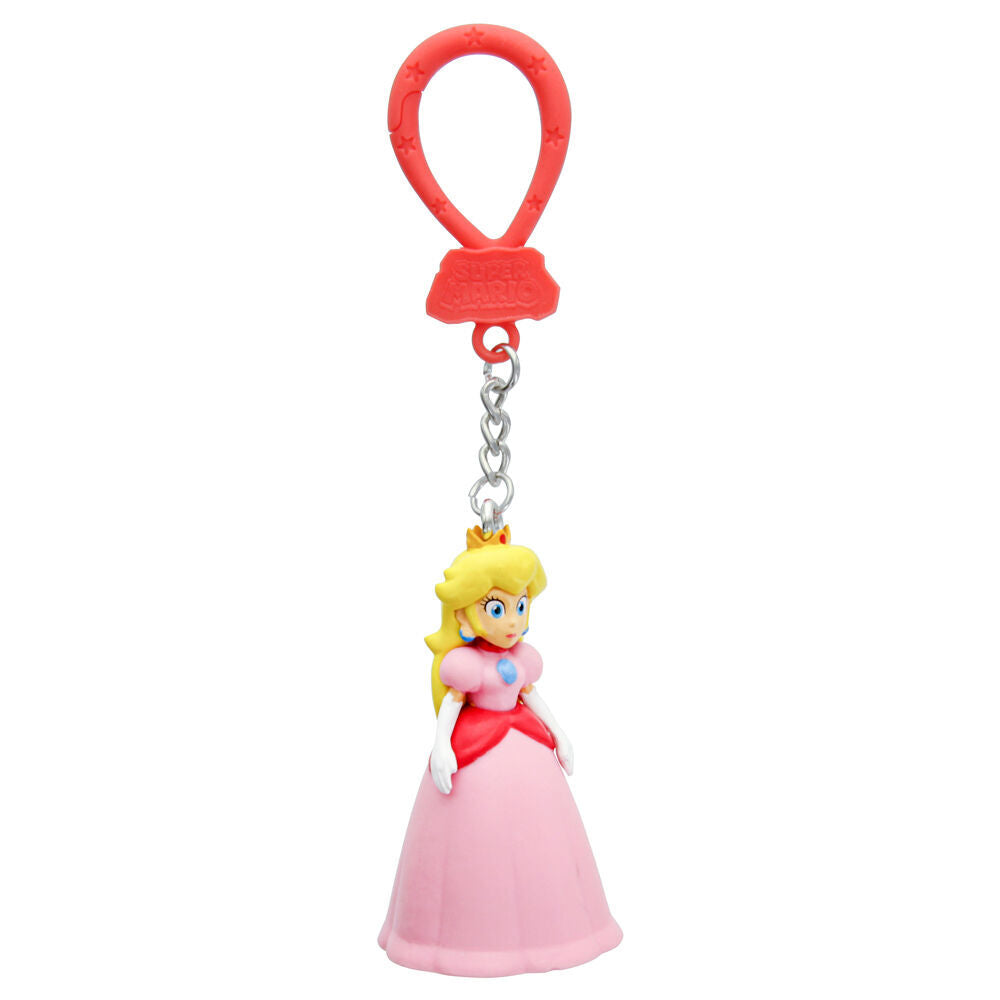 4PK Super Mario Backpack Buddies Keyring Pendant Assorted 3y+