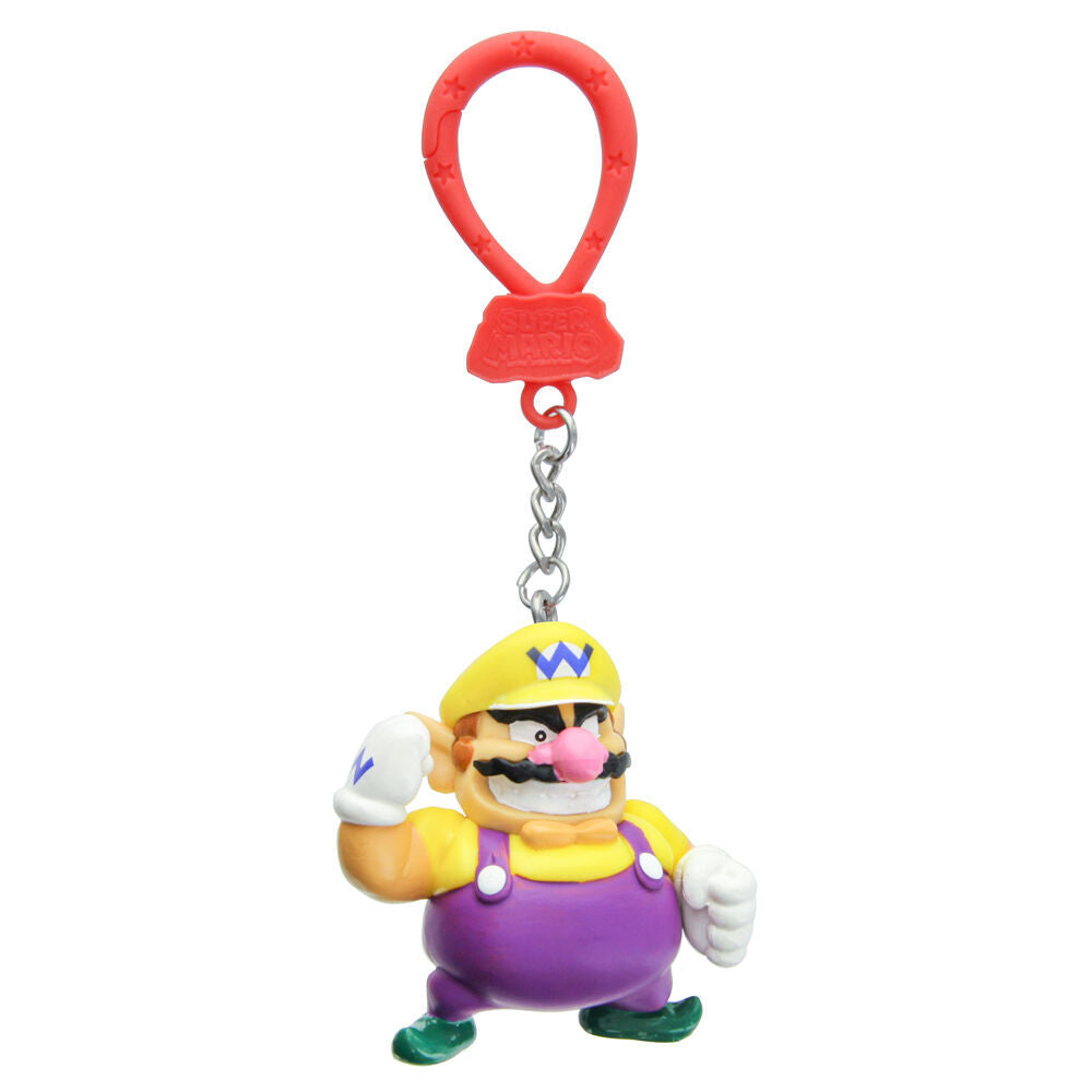 4PK Super Mario Backpack Buddies Keyring Pendant Assorted 3y+