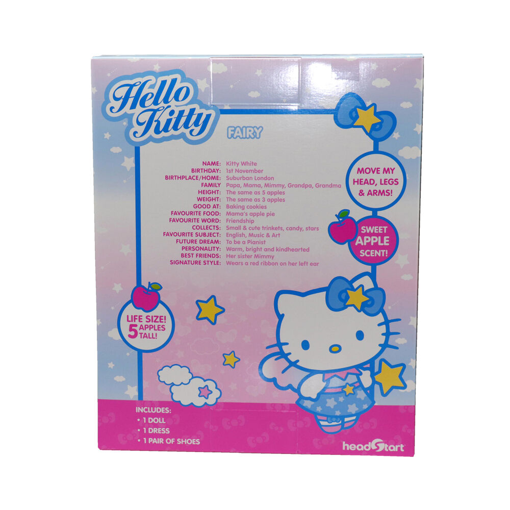 Hello Kitty Life-Size Fairy Dress Dolll w/ Sweet Apple Scent 13inch