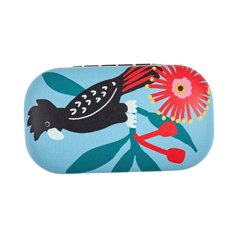 3PK Annabel Trends Safe Keeper Storage Case Organiser 8x5cm Black Cockatoo