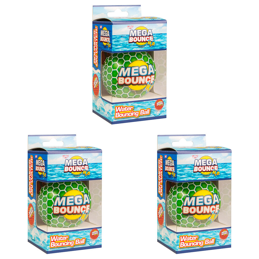 3PK Wicked Mega Bounce H2O - Water Ball Kids Activity Throw Toy Assorted