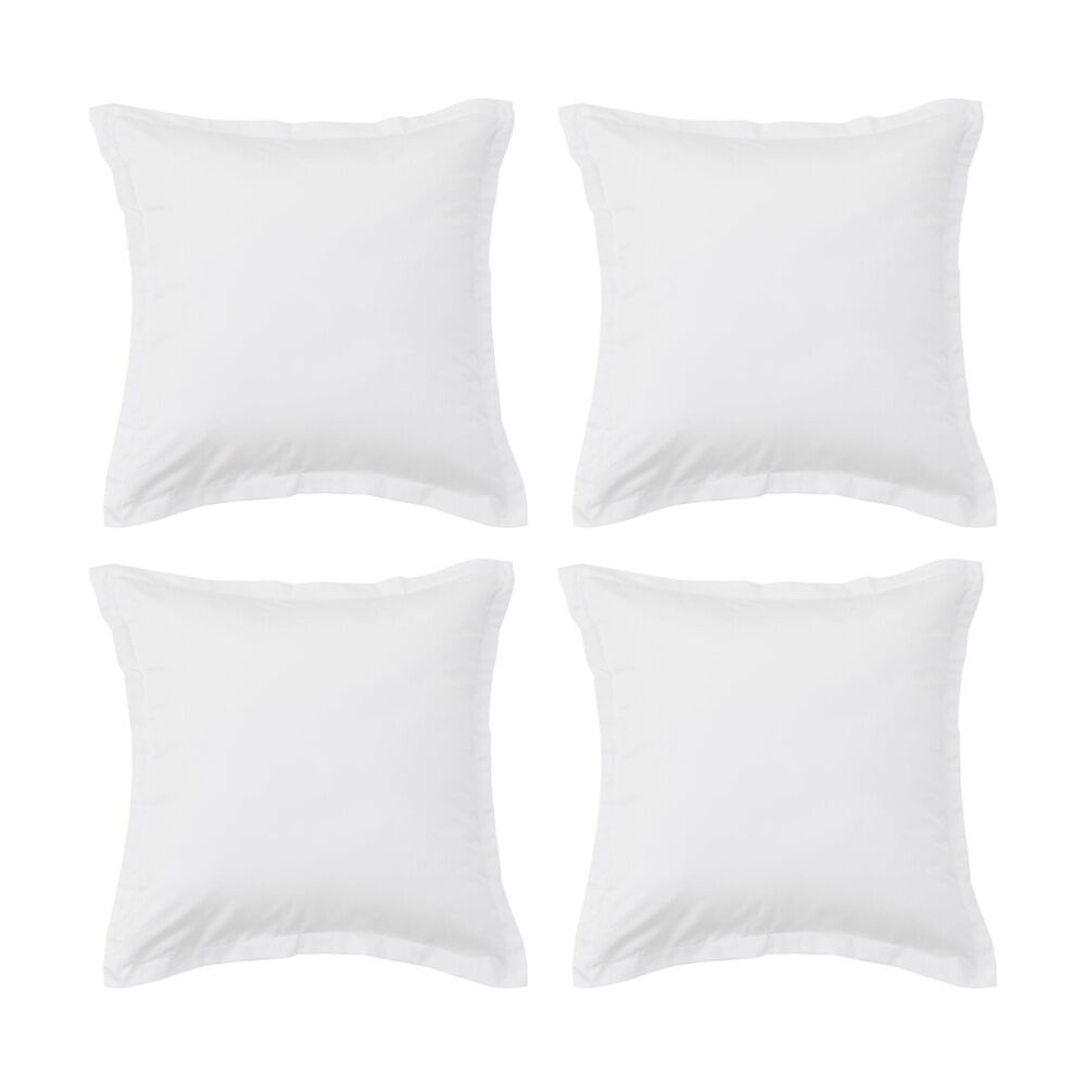 4PK Grosvenor House 500TC Egyptian Cotton Tailored European Pillowcase White