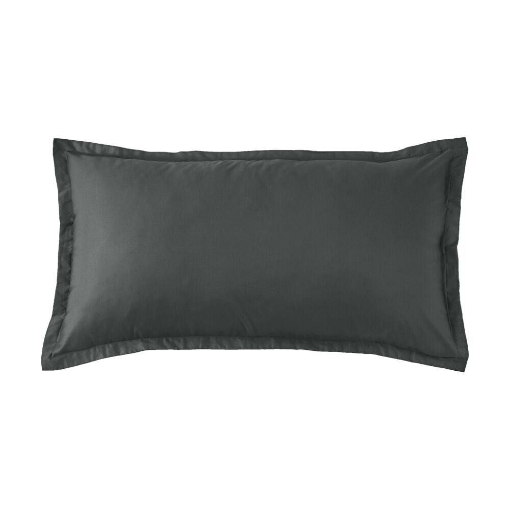 4PK Grosvenor House 500TC Egyptian Cotton King Tailored Pillowcase Charcoal