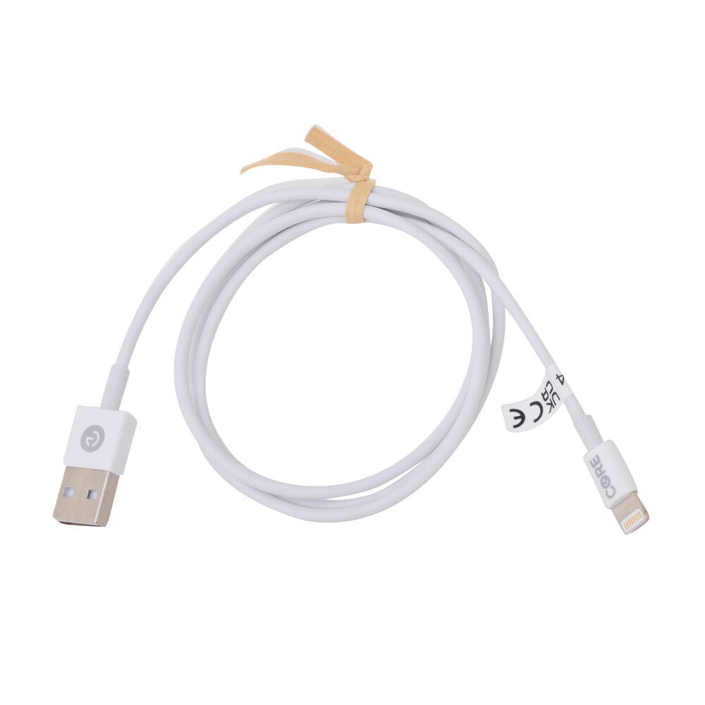 2PK Core 8-Pin to USB-A Cable Charging Cord 1m For Apple iPhone 14/13 - White