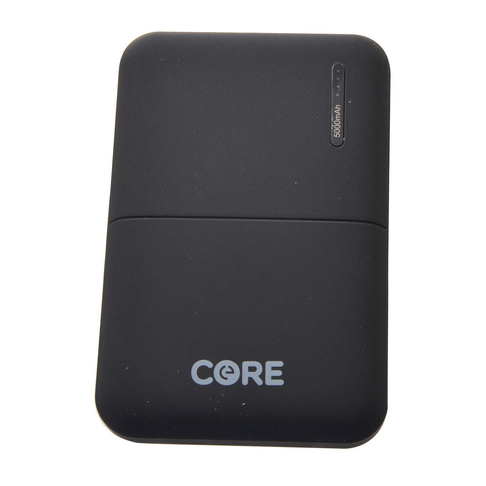 2PK Core Essentials USB-A 5000mAh Power Bank 10W - Black