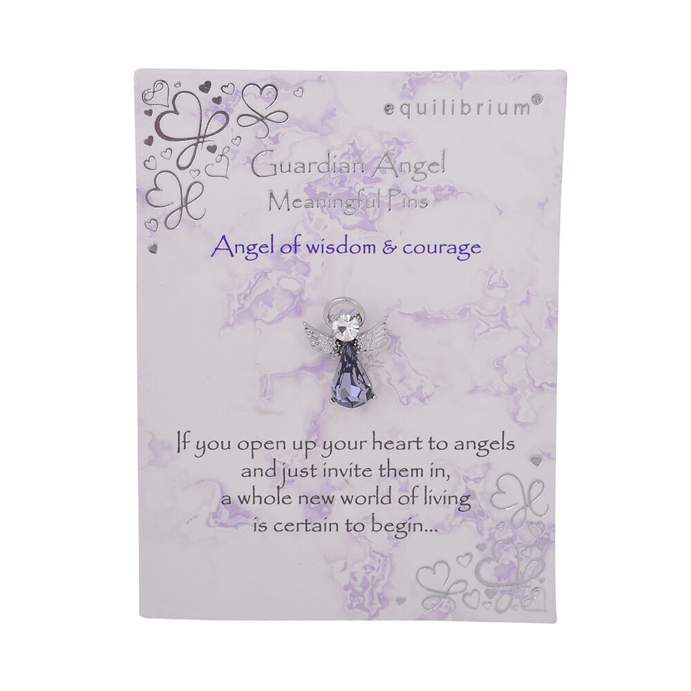 2pc Gibson Gifts Equilibrium Guardian Angel Pin Protection Jewelry Combo Set