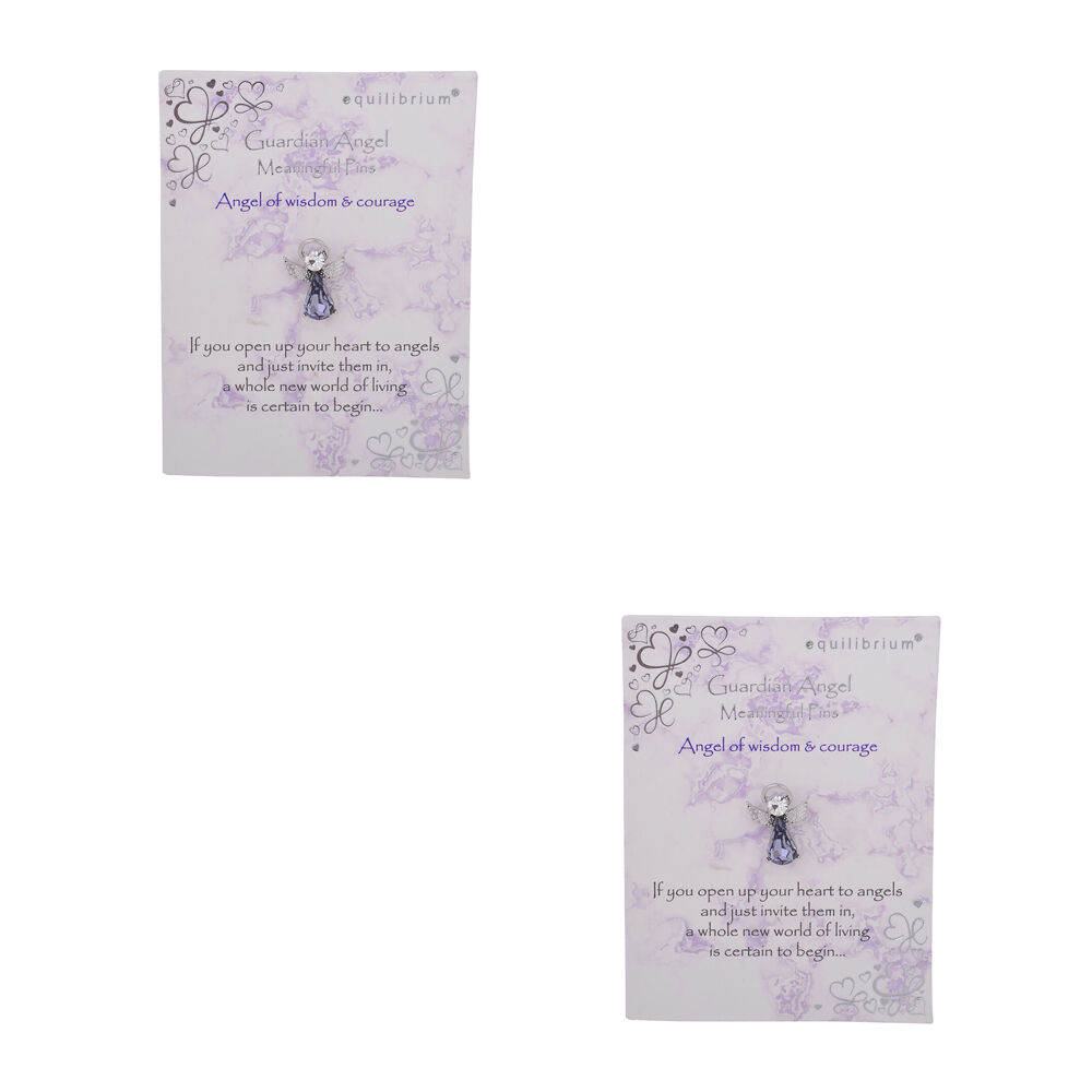 2PK Gibson Gifts Equilibrium Angel Pin Wisdom & Courage Jewelry