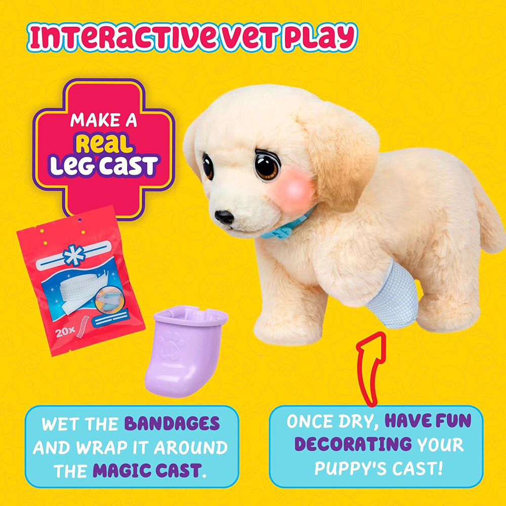 Little Live Pets Ouchies Single Pk Interactive Puppy Plush Toy