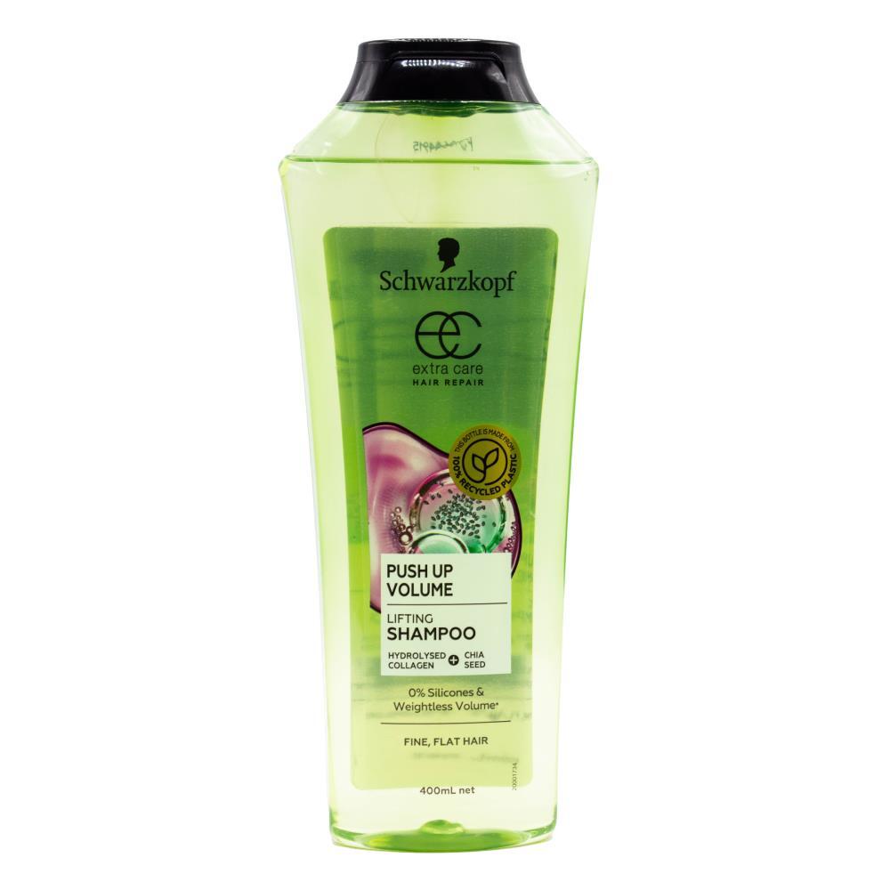 4PK Schwarzkopf 400ml Extra Care Push Up Volume Hair Repair Lifting Shampoo