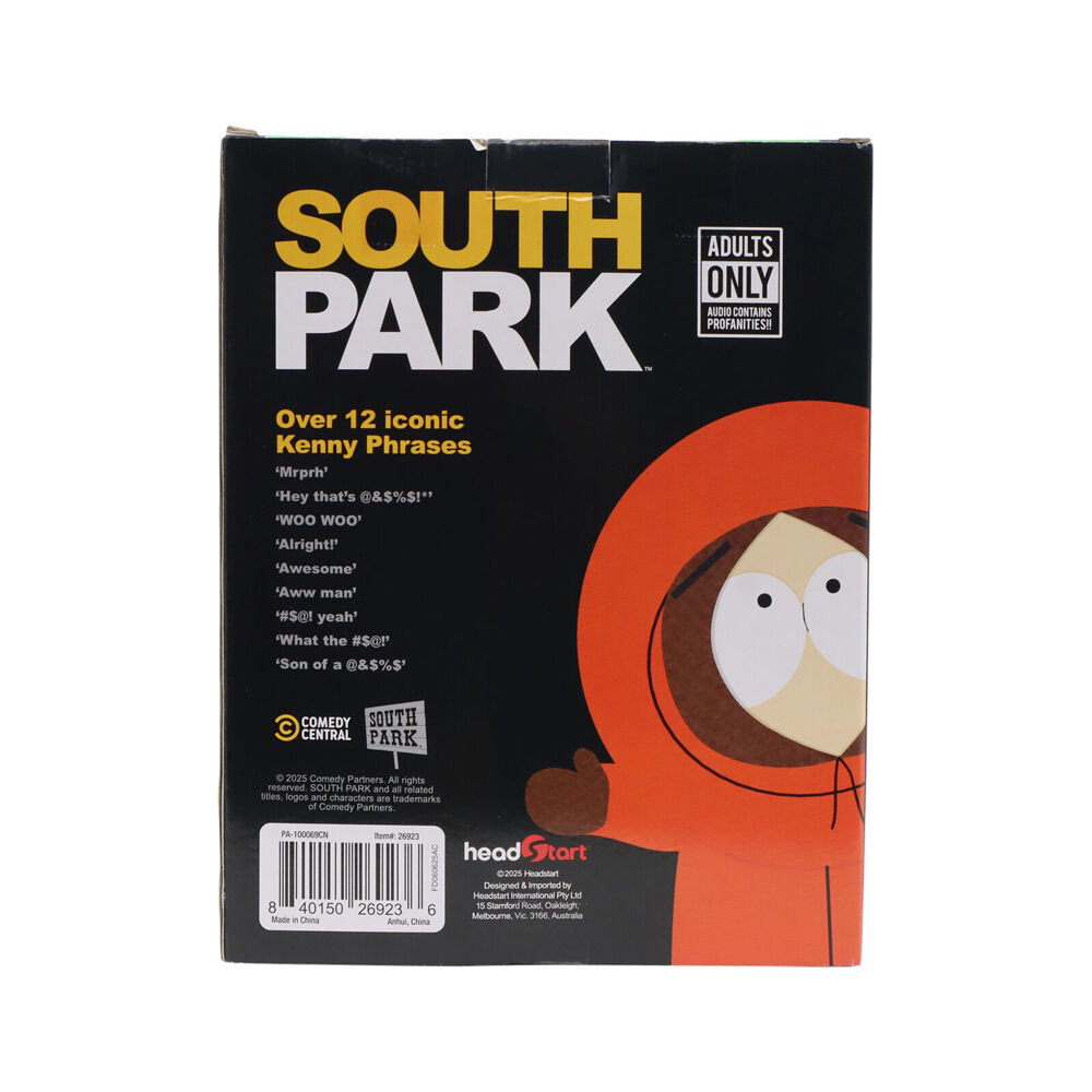 South Park Kenny Character Adult Novelty Talking Plush Doll Toy 18y+
