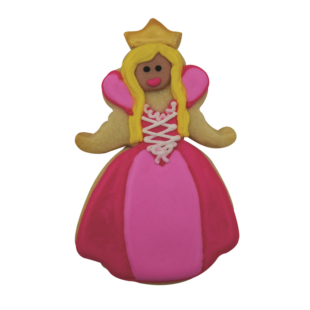 8PK R&M Princess Cookie Cutter Polyresin Coated Steel 12.05cm - Fuchsia