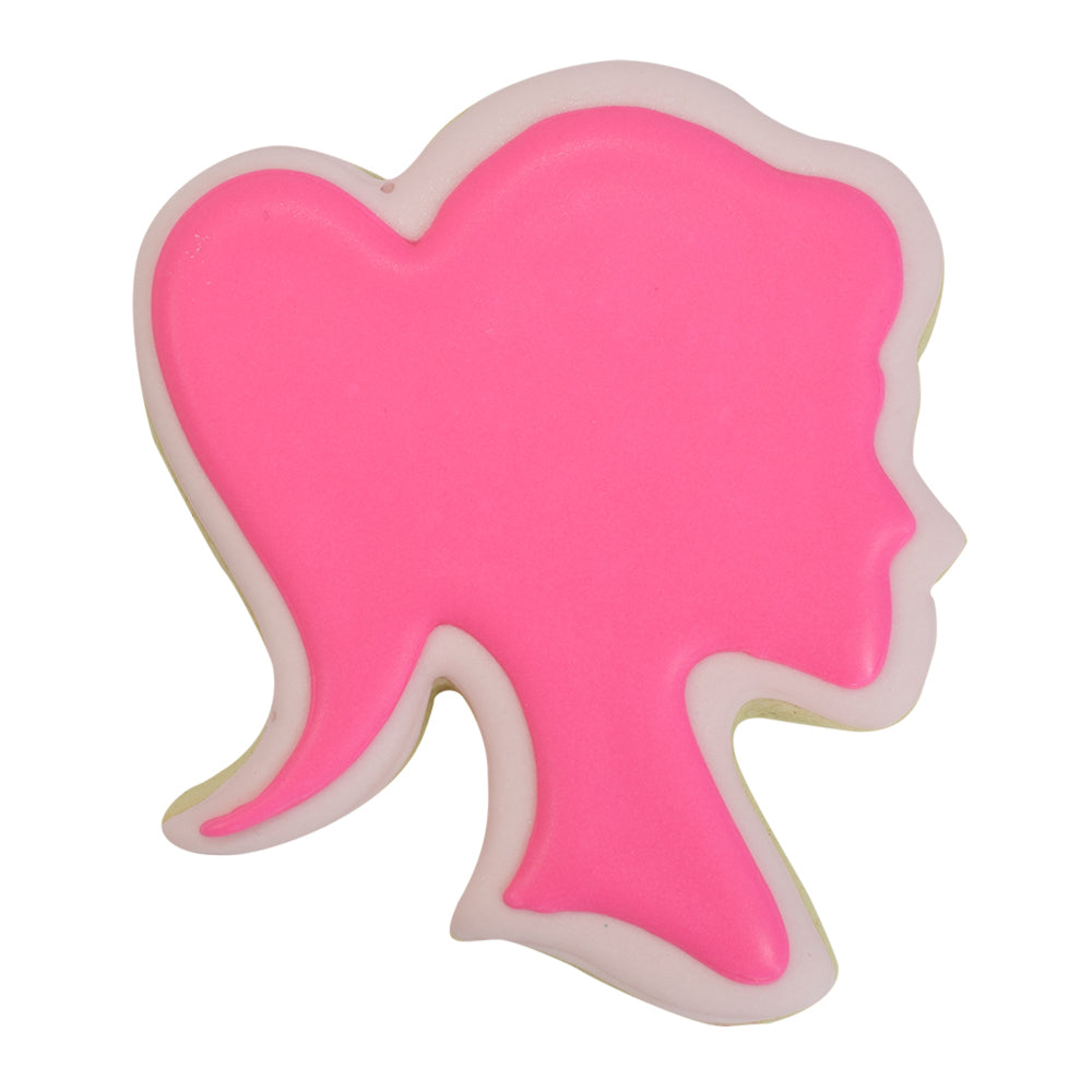 8PK R&M Girl Doll Head Cookie/Biscuit Cutter 9cm - Fuchsia