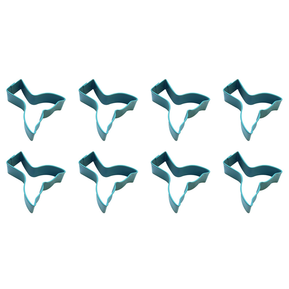 8PK R&M Mini Mermaid Tail Cookie/Biscuit Cutter 4.45cm - Blue