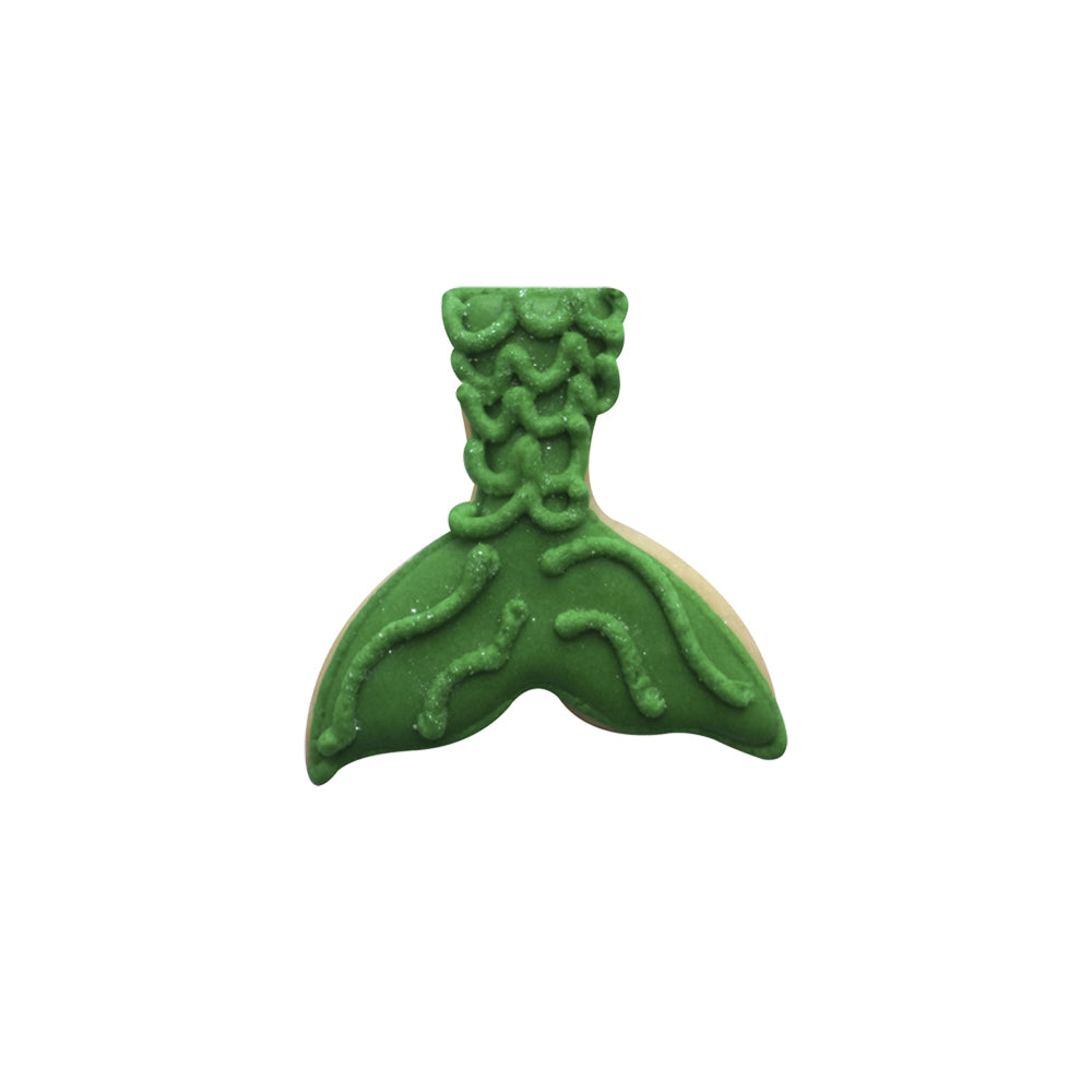 8PK R&M Mini Mermaid Tail Cookie/Biscuit Cutter 4.45cm - Blue