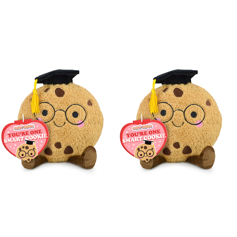 2PK Adorables Smart Cookie Plush Soft Stuffed Toy 17cm - Beige