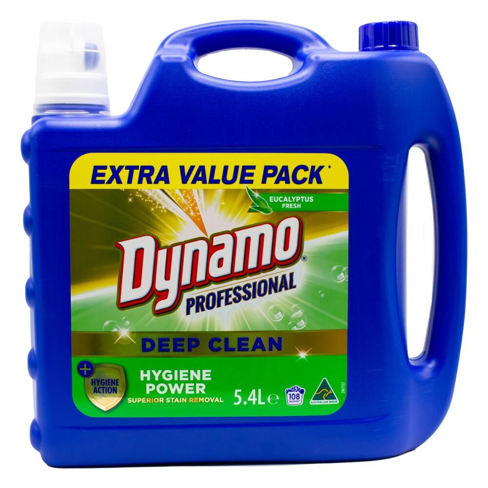 2PK Dynamo Professional Deep Clean 7 in 1 Liquid Laundry Detergent Stain Remover 5.4L