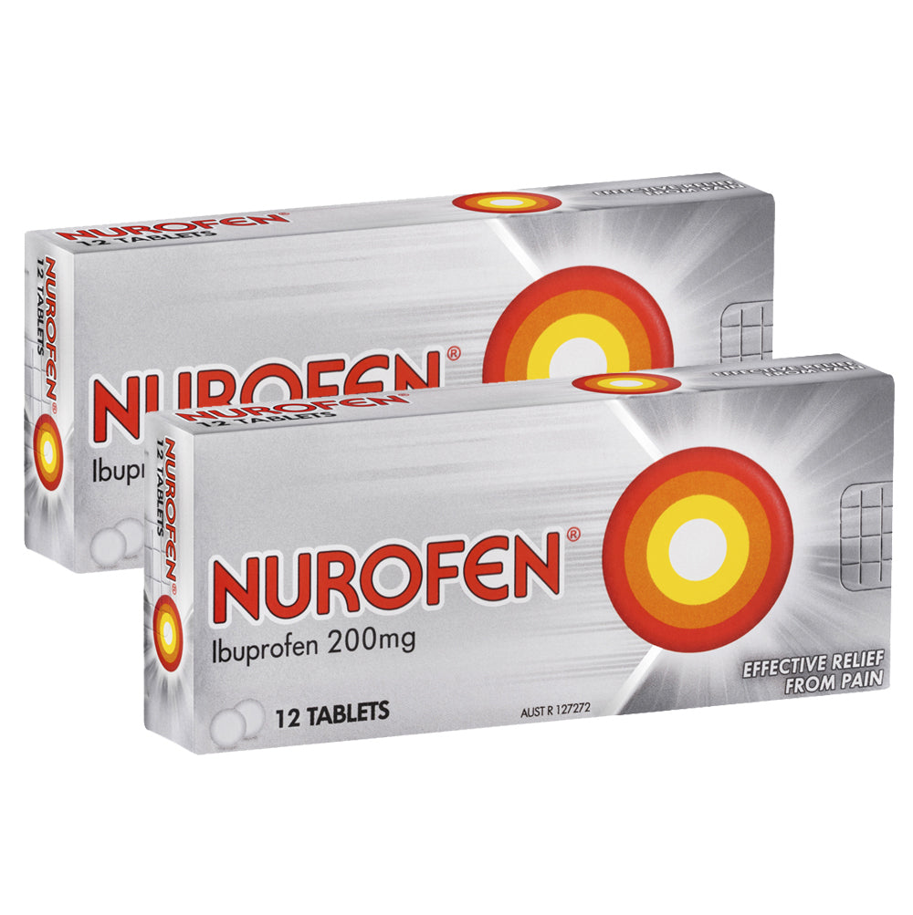 2x 12PK Nurofen 200mg Tablets