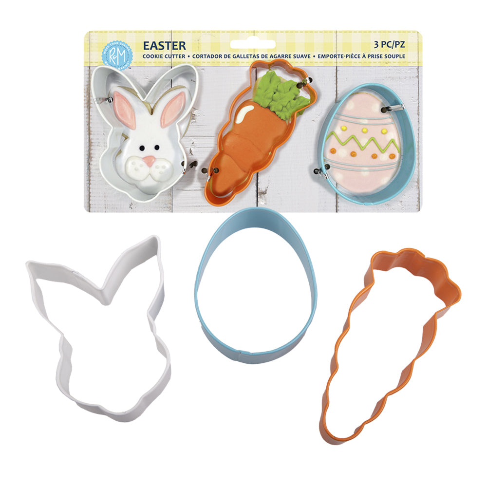 9pc R&M Easter Coloured Cookie Cutter Set - Assorted