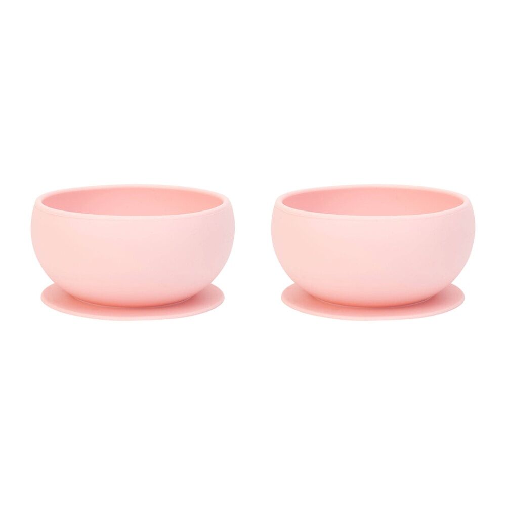 2PK Annabel Trends Silicone Suction Bowl 11.5cm - Blush Pink