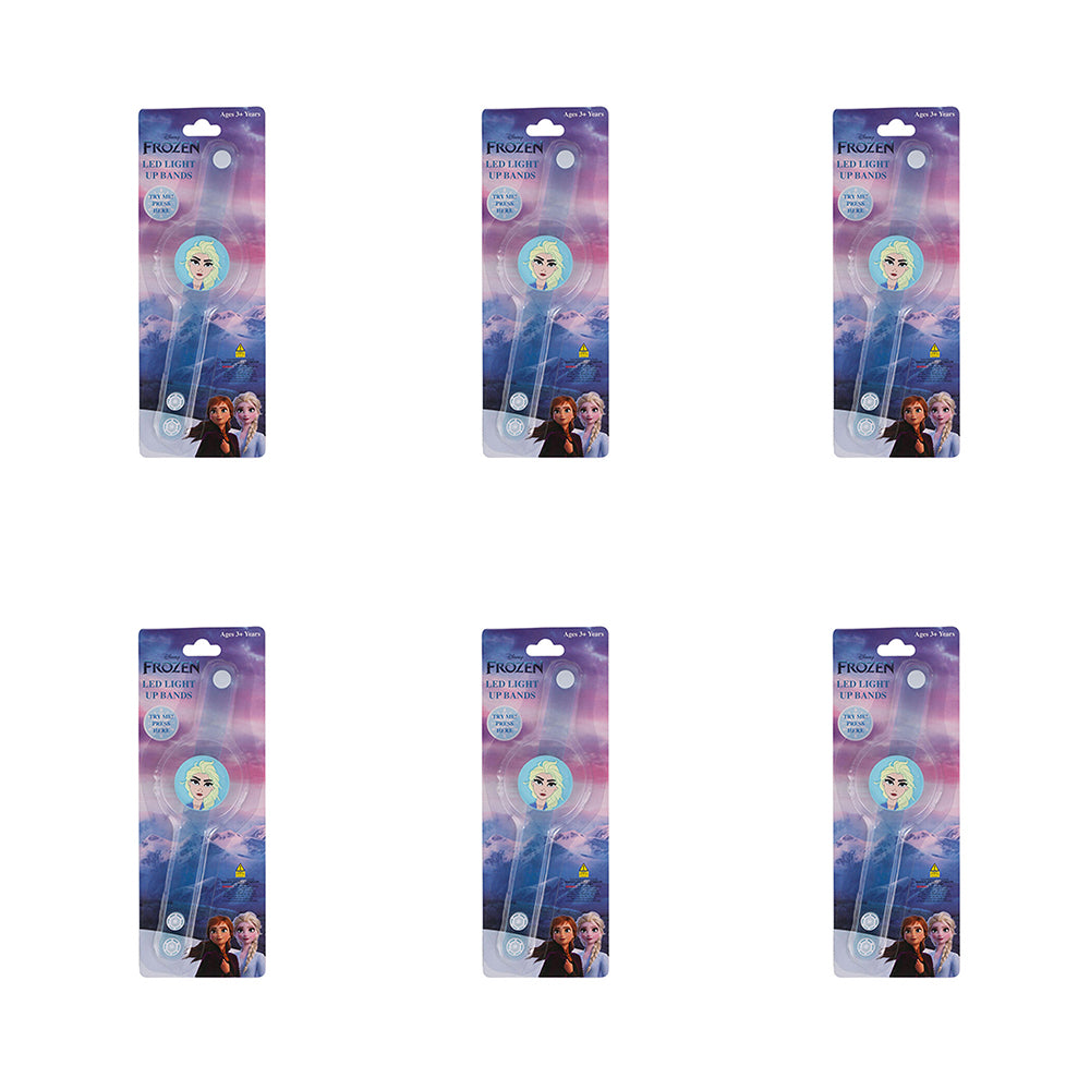 6PK Frozen Kids/Children Elsa Light Up LED Band/Wristband 3y+