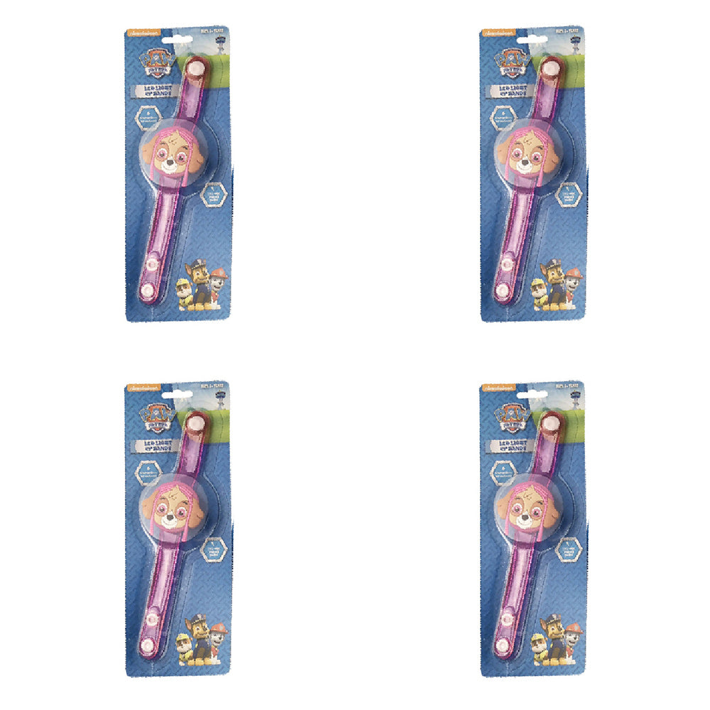 4PK Haven Paw Patrol Kids Light Up LED Bands Assorted 3y+