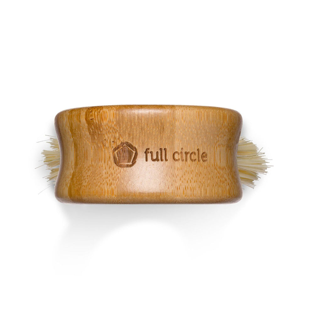 2PK Full Circle The Ring Veggie Brush Scrubber - White