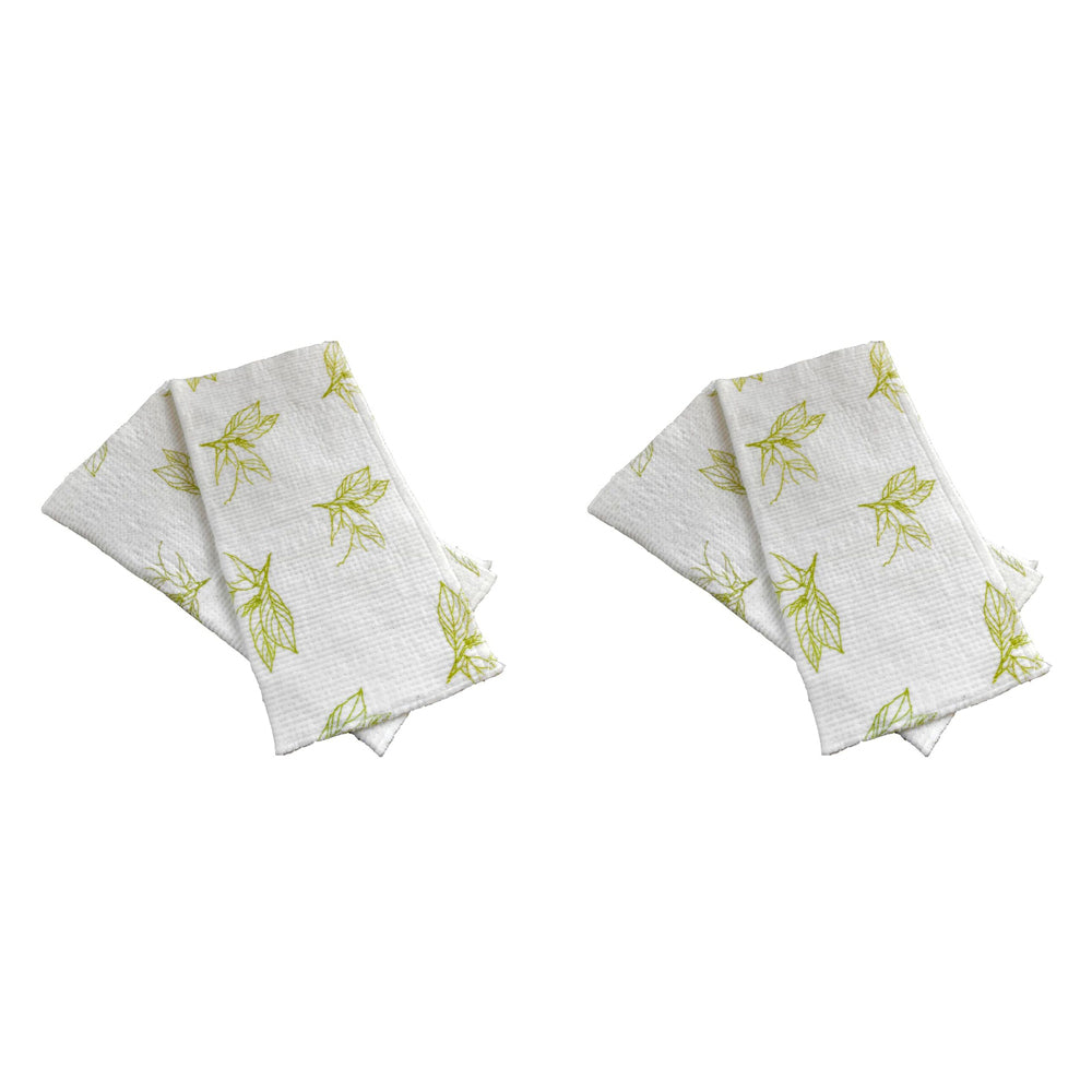 2x 2pc Full Circle Super Absorbent 29cm Cotton Cleaning Cloth Set