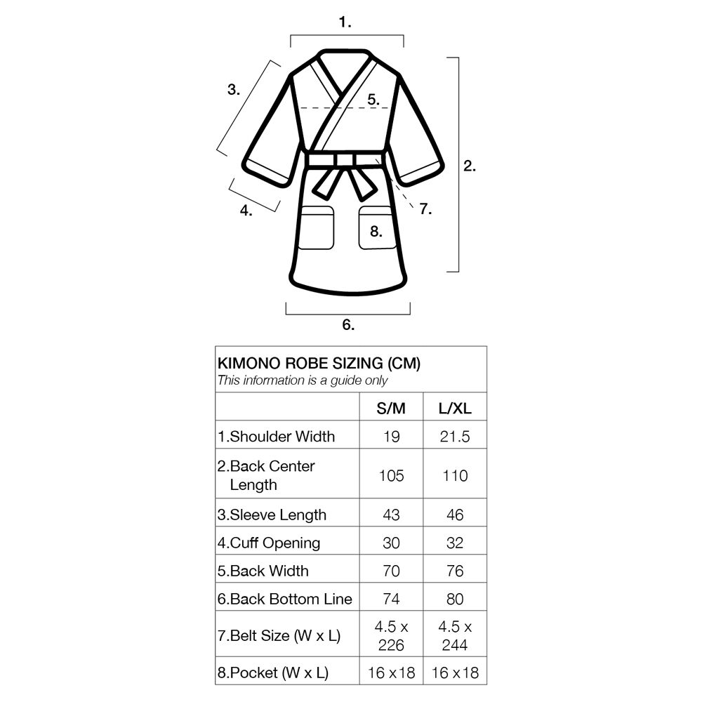Annabel Trends Womens Viscose Kimono Robe Shelly Beach