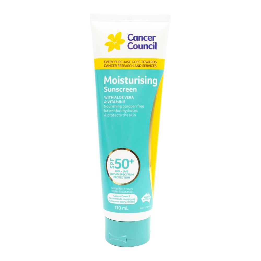 3PK Cancer Council 110ml Moisturising Sunscreen SPF50+ Body Lotion
