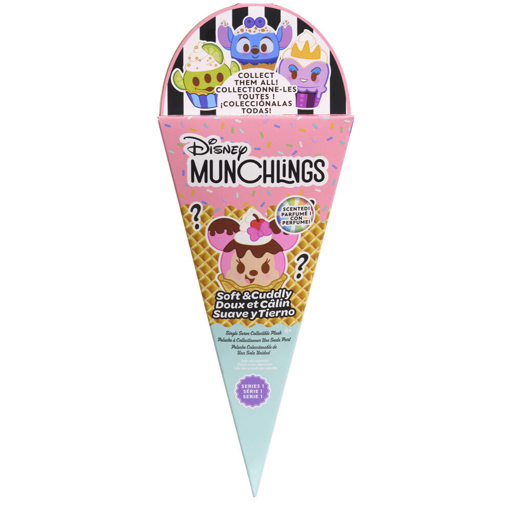 2PK Disney Munchlings Single Scented Collectible Plush Assorted 3y+