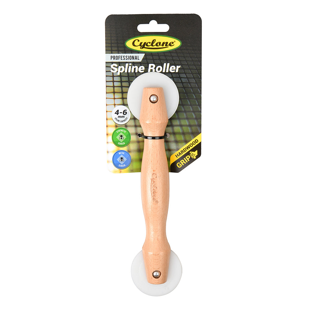 2PK Cyclone Spline Roller Hardwood Timber Handle/Grip For 4-6mm Spline