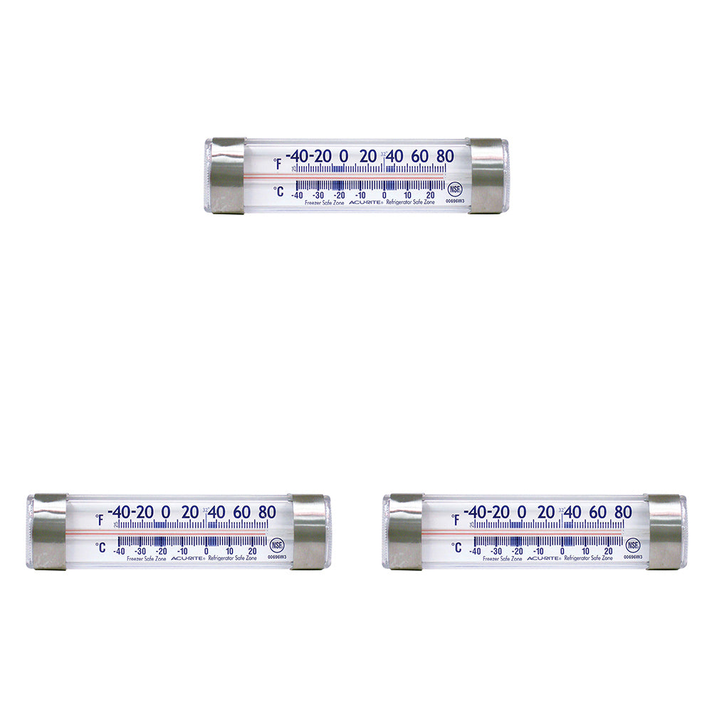 3PK Acurite Refrigerator/Freezer Thermometer Bar Home Kitchen Cooking